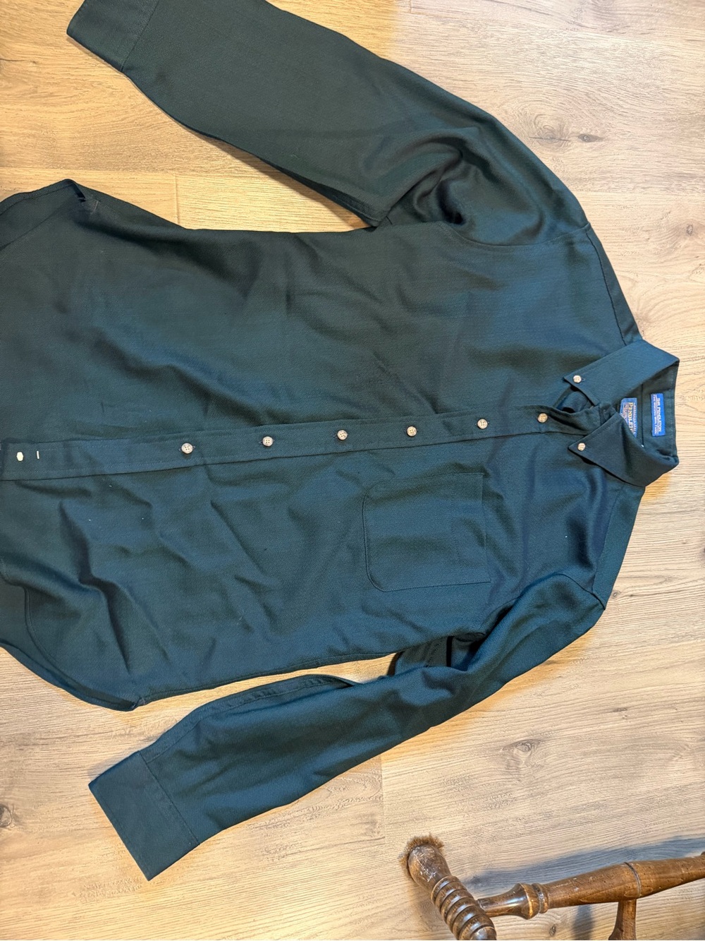 Pendleton Dark Green/Teal Long Sleeve Button-Up Shirt